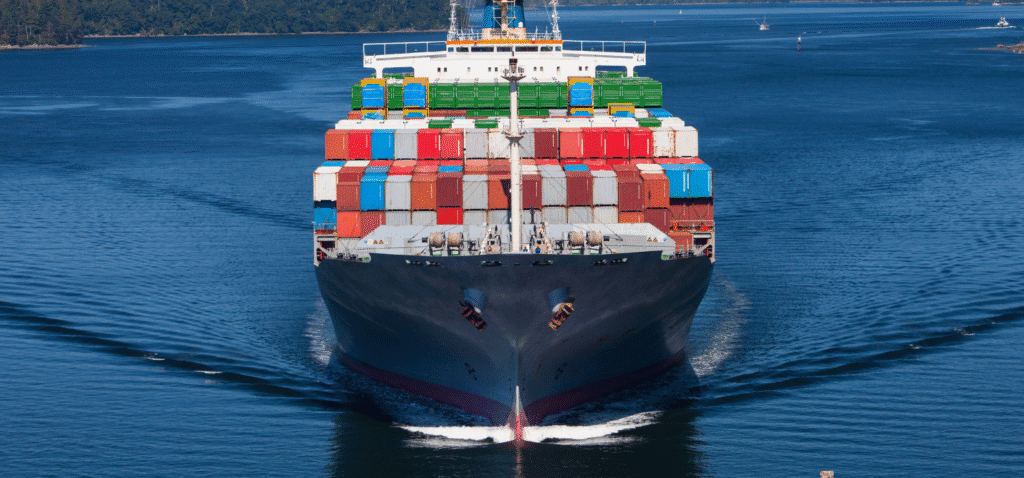 DDP shipping from China with cargo containers, customs clearance, and door-to-door delivery