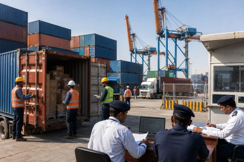 Al Fajar customs clearance team Pakistan port