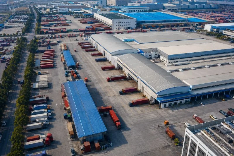 Aerial view of Al Fajar Shipping's Yiwu operations facility