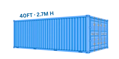 45-foot high cube shipping container for FCL cargo